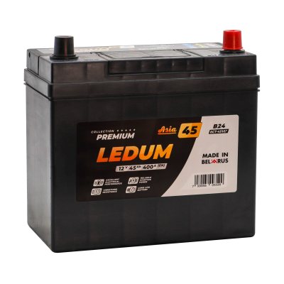 Аккумулятор LEDUM Premium ASIA 6СТ-45 оп